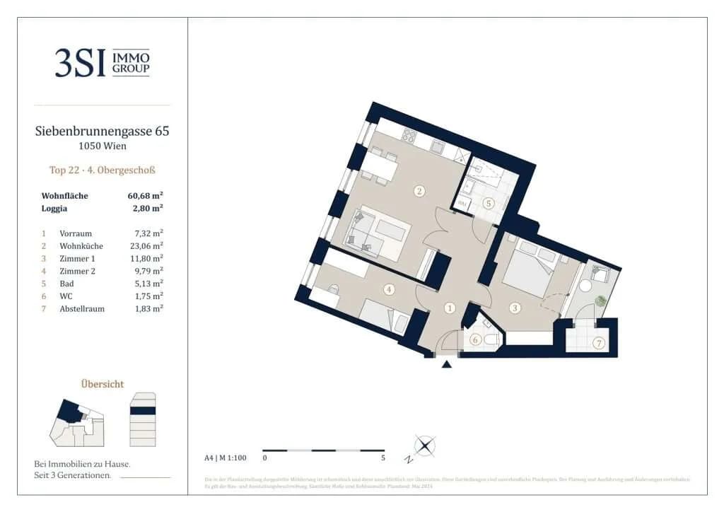 3-Zimmer-Wohnung kaufen in Wien – 63,48 m², € 535.000 – Bild 24 von 24