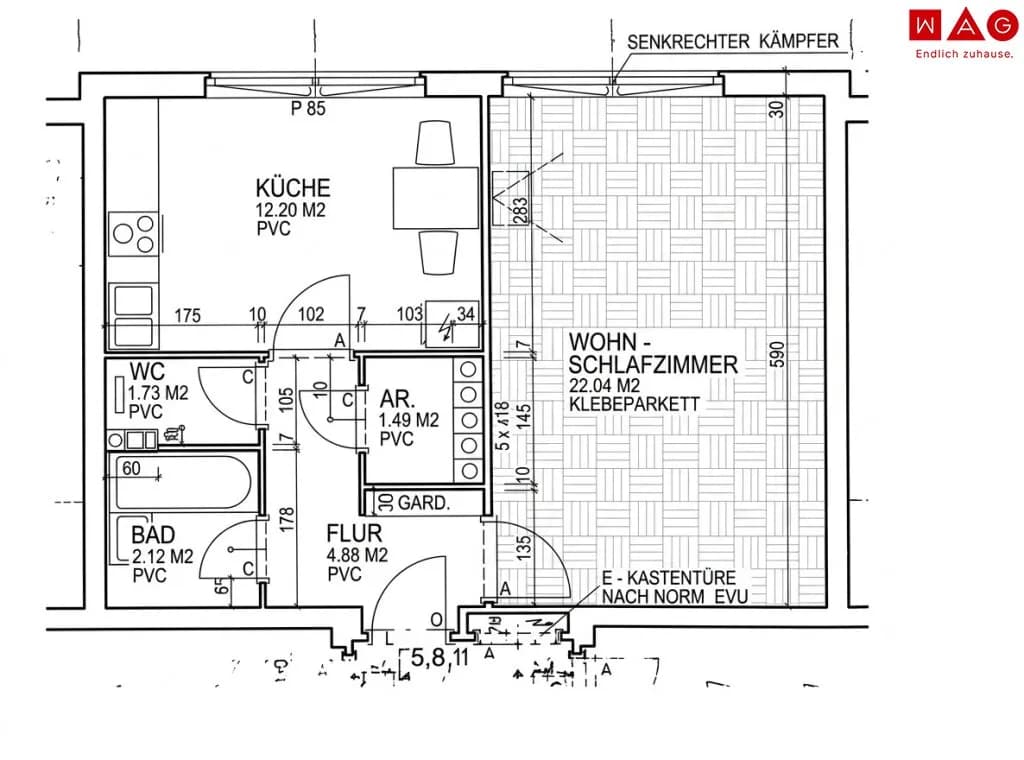 1-Zimmer-Wohnung mieten in Voitsberg – 45,46 m², € 488 – Bild 8 von 8