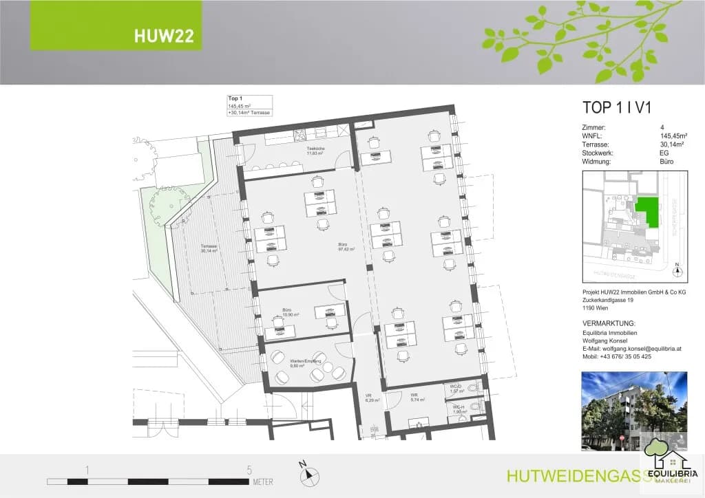 4-Zimmer-Gewerbeimmobilie mieten in Wien – 174 m², € 3.166 – Bild 11 von 12