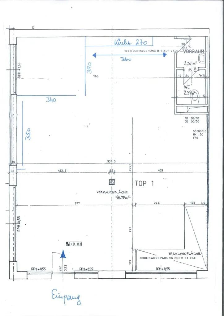 1-Zimmer-Gewerbeimmobilie mieten in Graz – 100 m², € 560 – Bild 5 von 5