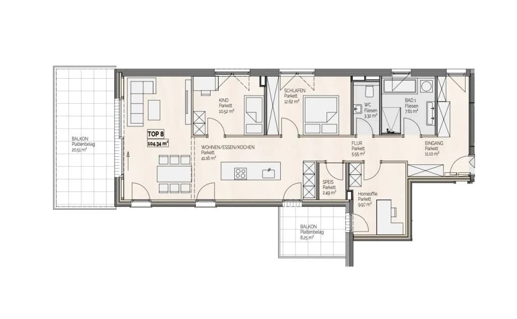 4-Zimmer-Wohnung kaufen in Gmunden – 104,34 m², € 925.000 – Bild 13 von 13
