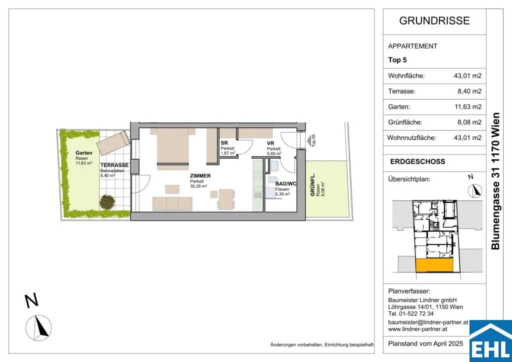 Immobilie kaufen in Wien – 43,01 m², € 322.720 – Bild 7 von 7