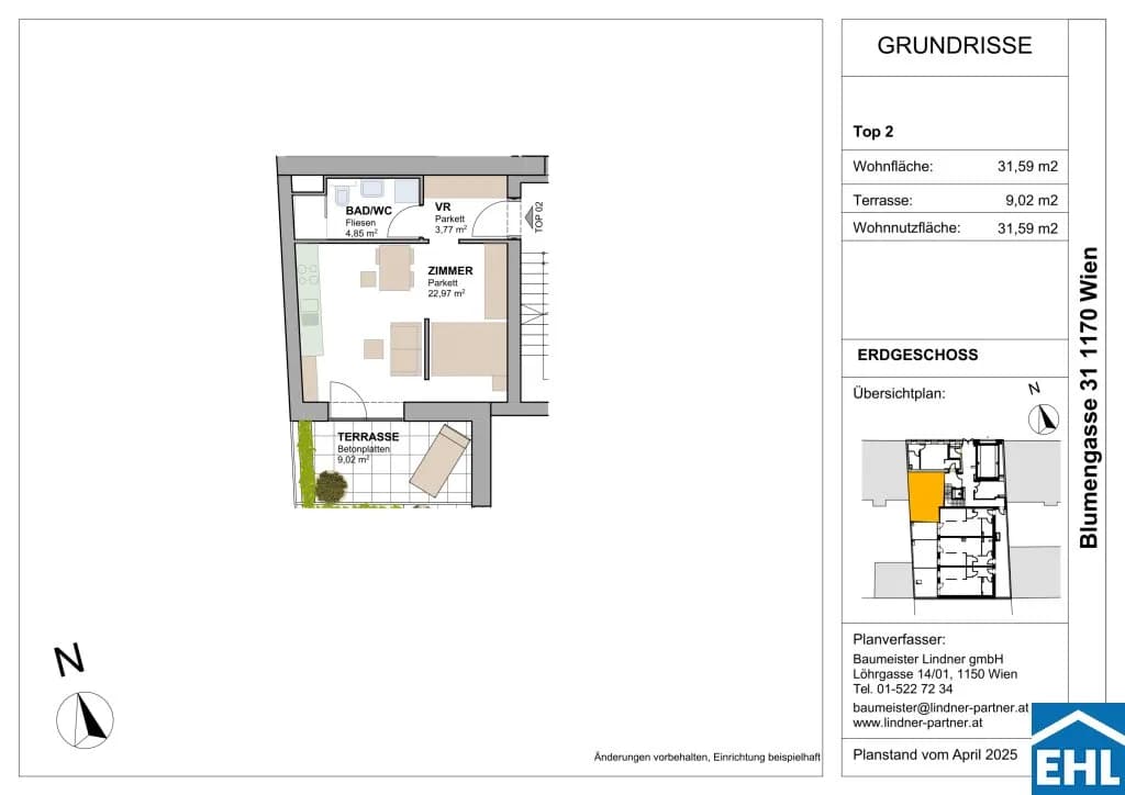 Immobilie kaufen in Wien – 31,59 m², € 261.959 – Bild 7 von 7