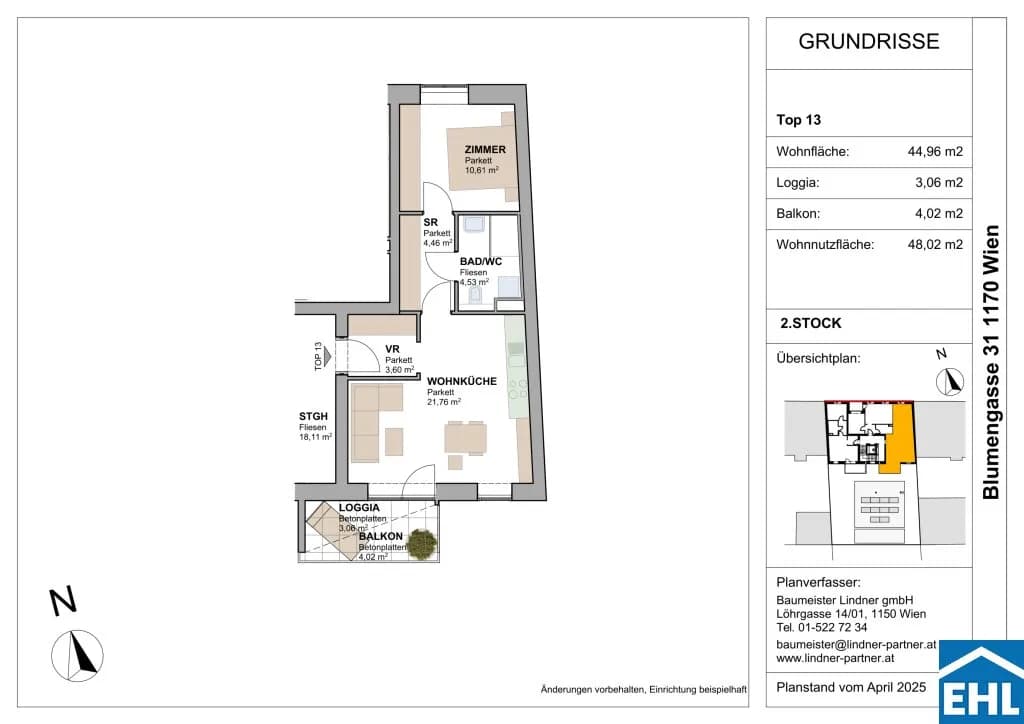 Immobilie kaufen in Wien – 48,02 m², € 387.535 – Bild 7 von 7