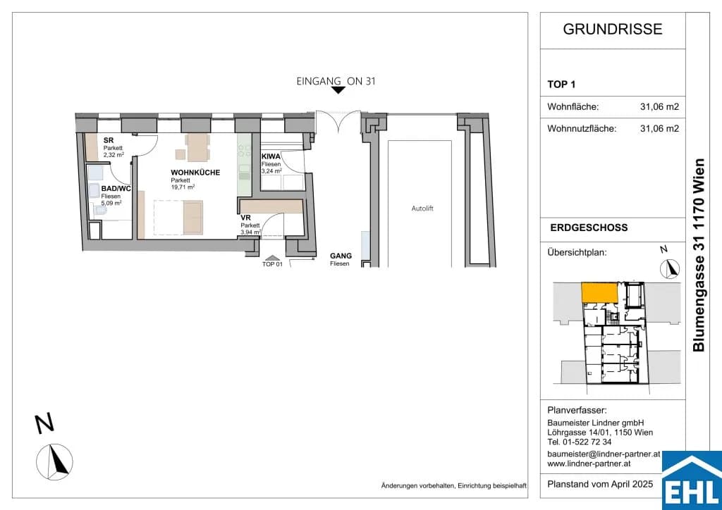 1-Zimmer-Wohnung kaufen in Wien – 31,06 m², € 217.544 – Bild 7 von 7
