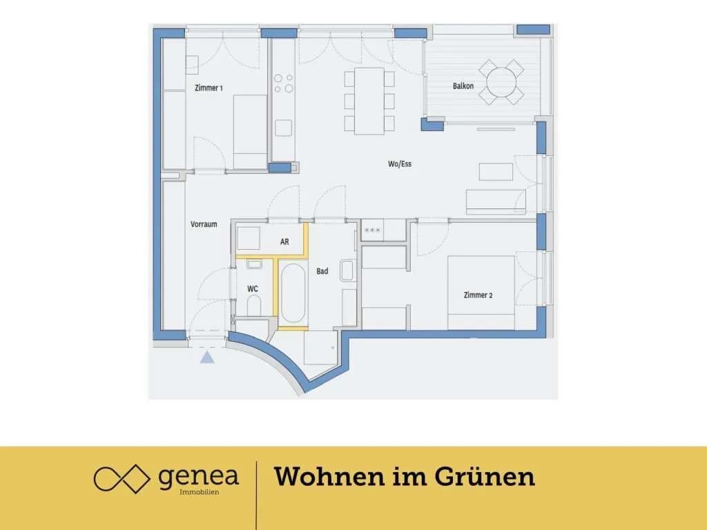 3-Zimmer-Wohnung kaufen in Graz – 70,97 m², € 366.000 – Bild 2 von 19