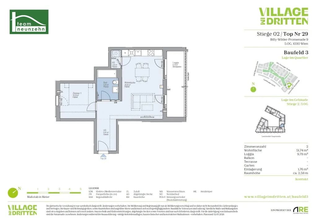 2-Zimmer-Wohnung mieten in Wien – 51,74 m², € 1.299 – Bild 22 von 22