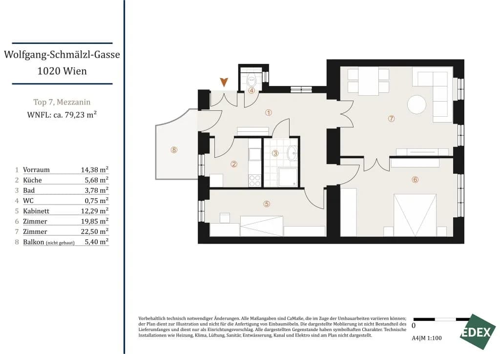 3-Zimmer-Wohnung kaufen in Wien – 79 m², € 529.000 – Bild 23 von 23