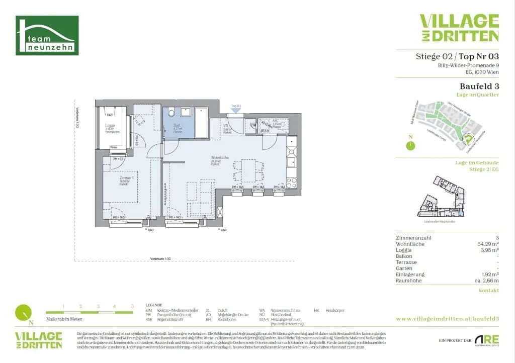 2-Zimmer-Wohnung mieten in Wien – 54,29 m², € 1.149 – Bild 21 von 21