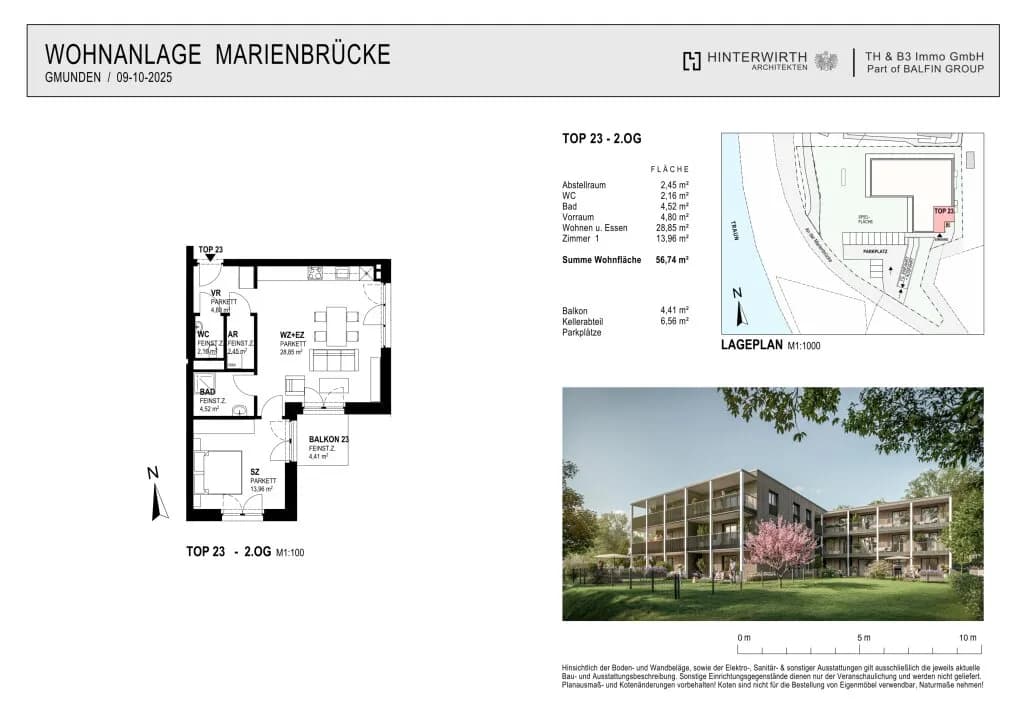 2-Zimmer-Wohnung kaufen in Gmunden – 56,75 m², € 410.000 – Bild 9 von 9