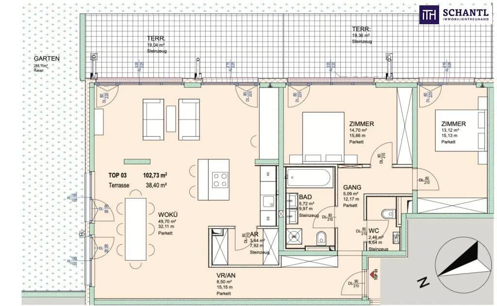 3-Zimmer-Wohnung kaufen in Wien – 102,73 m², € 623.900 – Bild 17 von 18