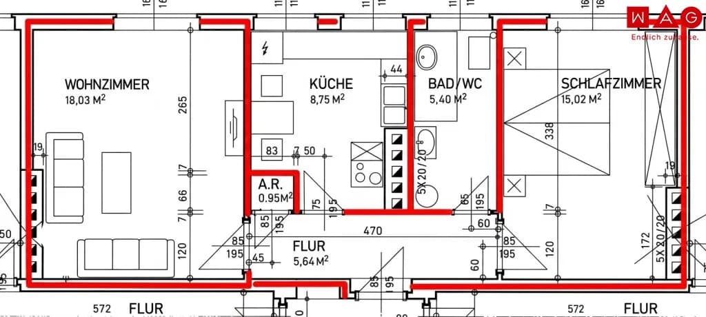2-Zimmer-Wohnung mieten in Murtal – 53,4 m², € 457 – Bild 6 von 6