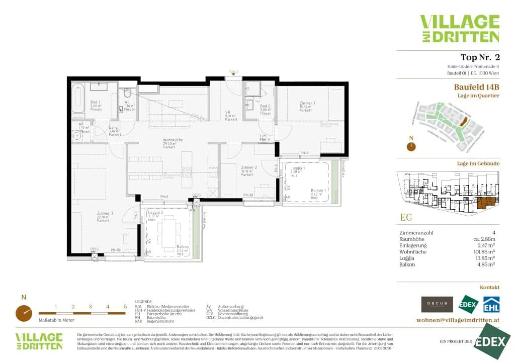 4-Zimmer-Wohnung kaufen in Wien – 101,85 m², € 704.000 – Bild 8 von 8