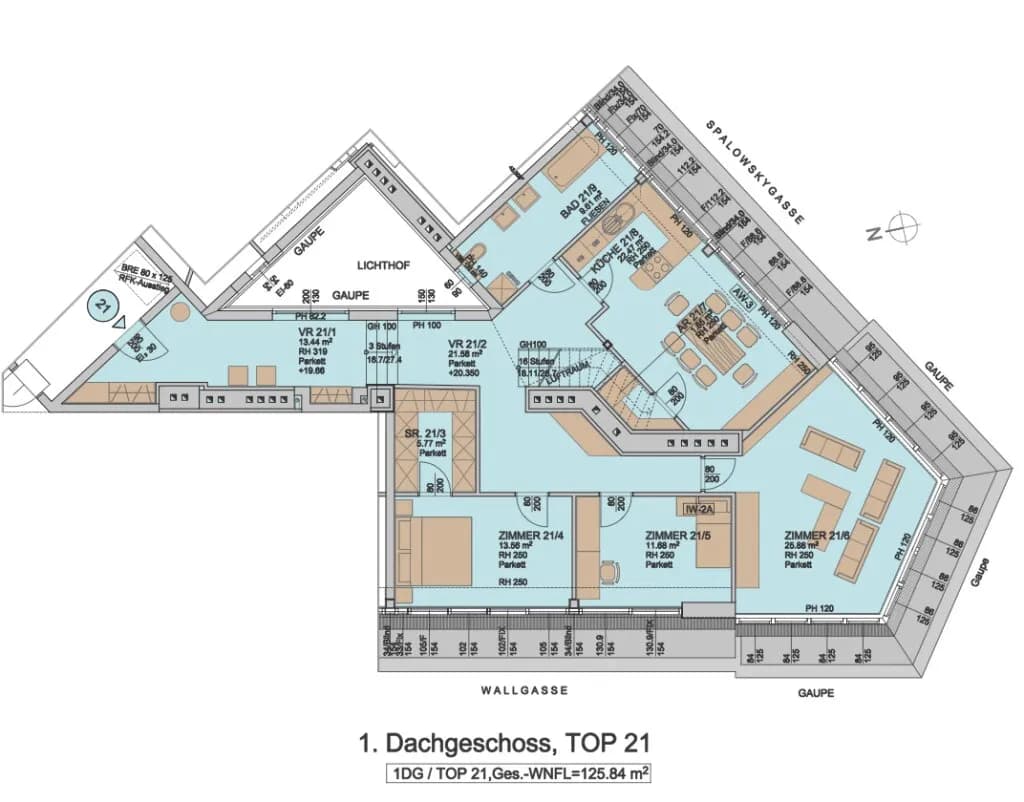 5-Zimmer-Wohnung kaufen in Wien – 208,96 m², € 1.249.000 – Bild 10 von 11