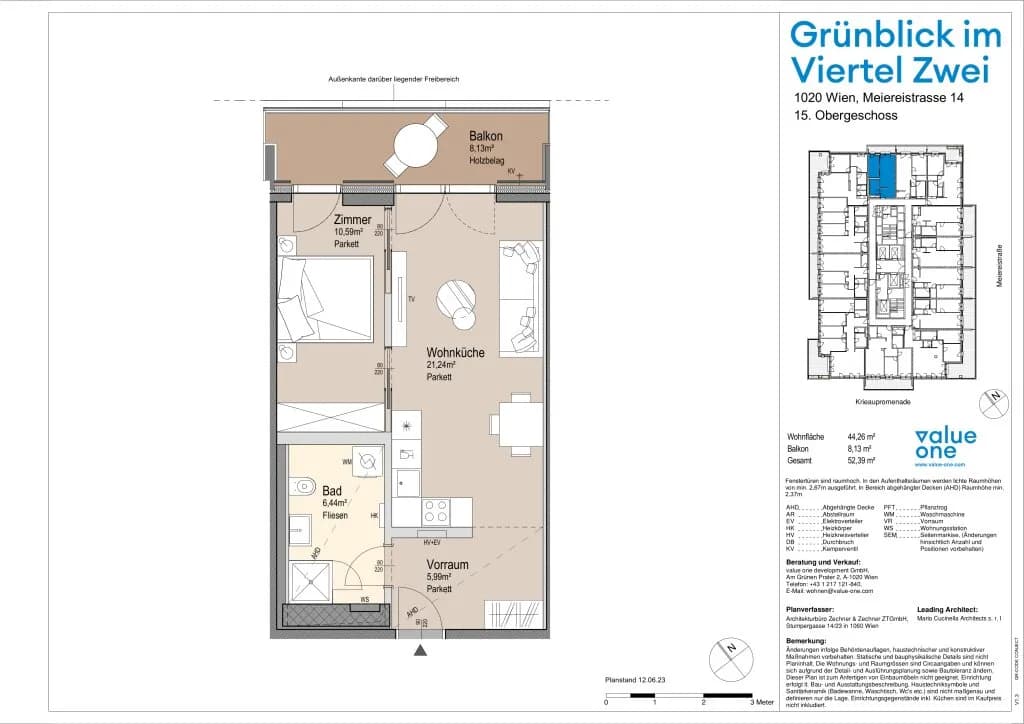 2-Zimmer-Wohnung mieten in Wien – 44,26 m², € 1.773 – Bild 32 von 32