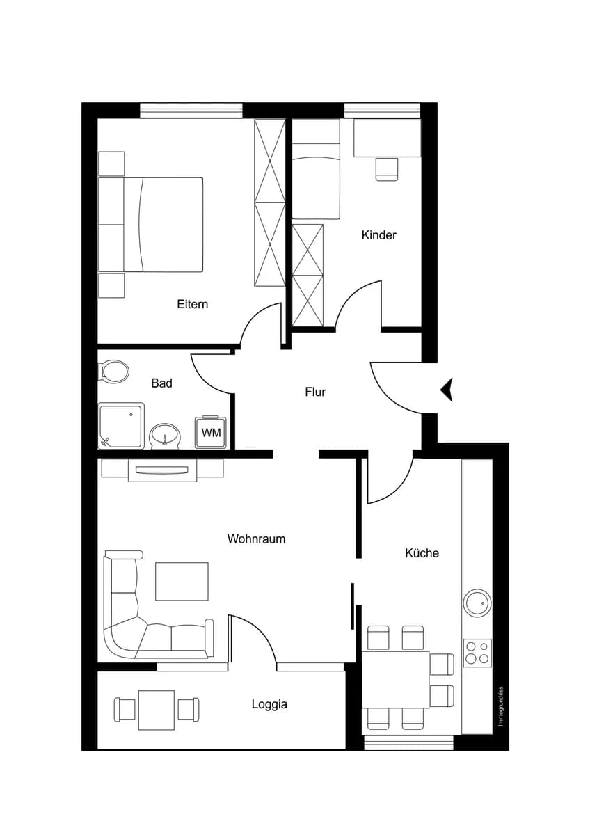 3-Zimmer-Wohnung mieten in Dornbirn – 73,78 m², € 1.350 – Bild 2 von 20