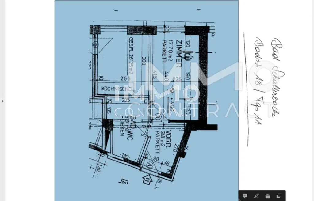 1-Zimmer-Wohnung mieten in Grieskirchen – 26,25 m², € 343 – Bild 7 von 7