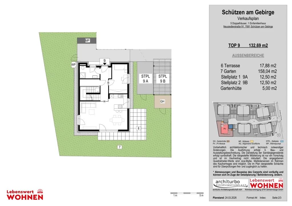 5-Zimmer-Haus mieten in Eisenstadt - Umgebung – 132,69 m², € 1.557 – Bild 6 von 7