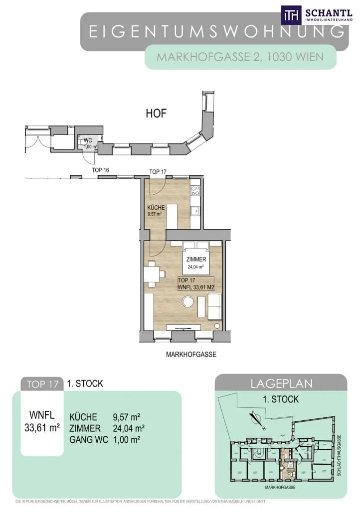 1-Zimmer-Wohnung kaufen in Wien – 33,67 m², € 156.000 – Bild 16 von 16