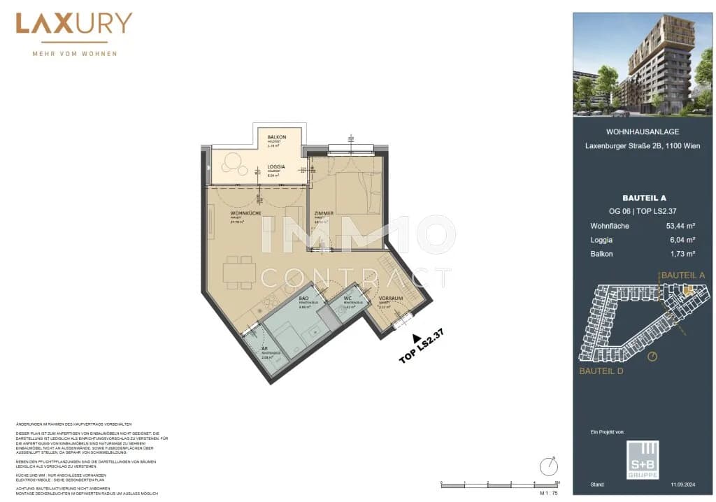 2-Zimmer-Wohnung kaufen in Wien – 53,44 m², € 420.000 – Bild 16 von 16