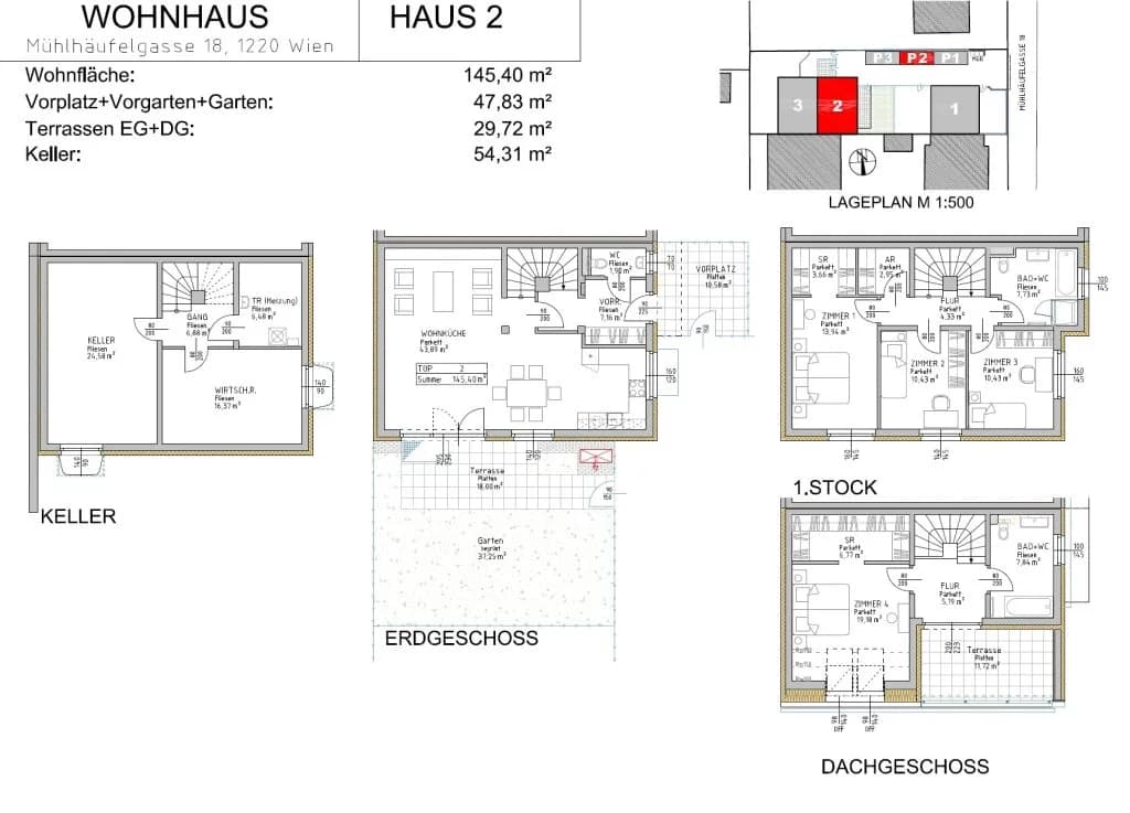 5-Zimmer-Haus kaufen in Wien – 145,4 m², € 645.000 – Bild 23 von 38