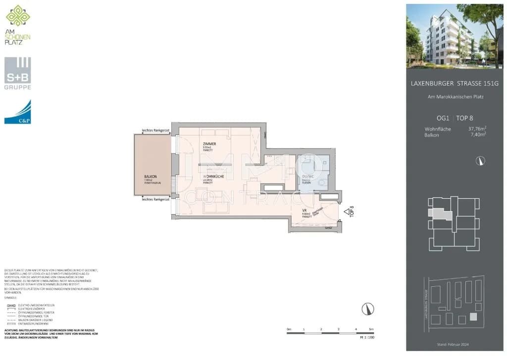2-Zimmer-Wohnung kaufen in Wien – 37,76 m², € 335.000 – Bild 11 von 11