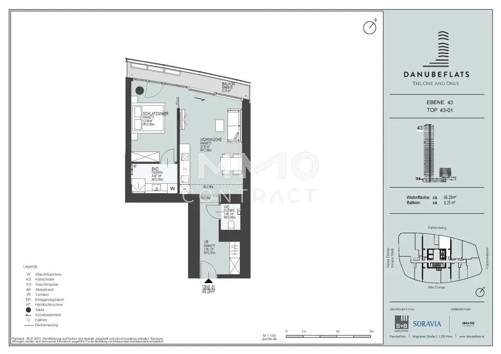 2-Zimmer-Wohnung mieten in Wien – 49,29 m², € 1.621 – Bild 27 von 27