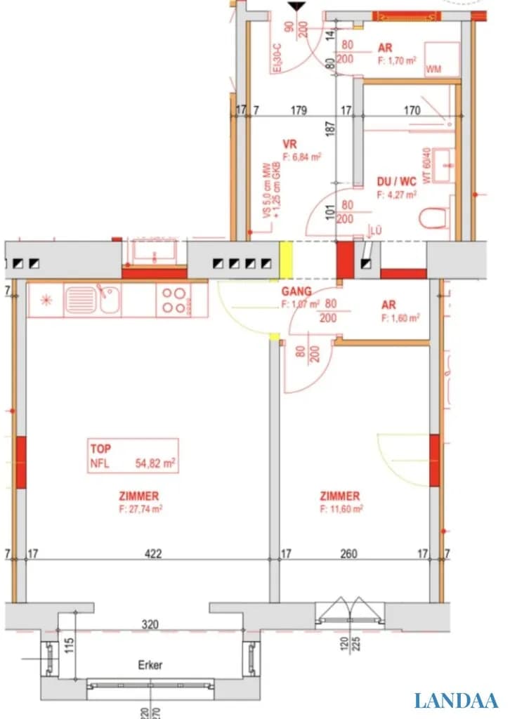2-Zimmer-Wohnung mieten in Wien – 54,82 m², € 1.673 – Bild 14 von 14