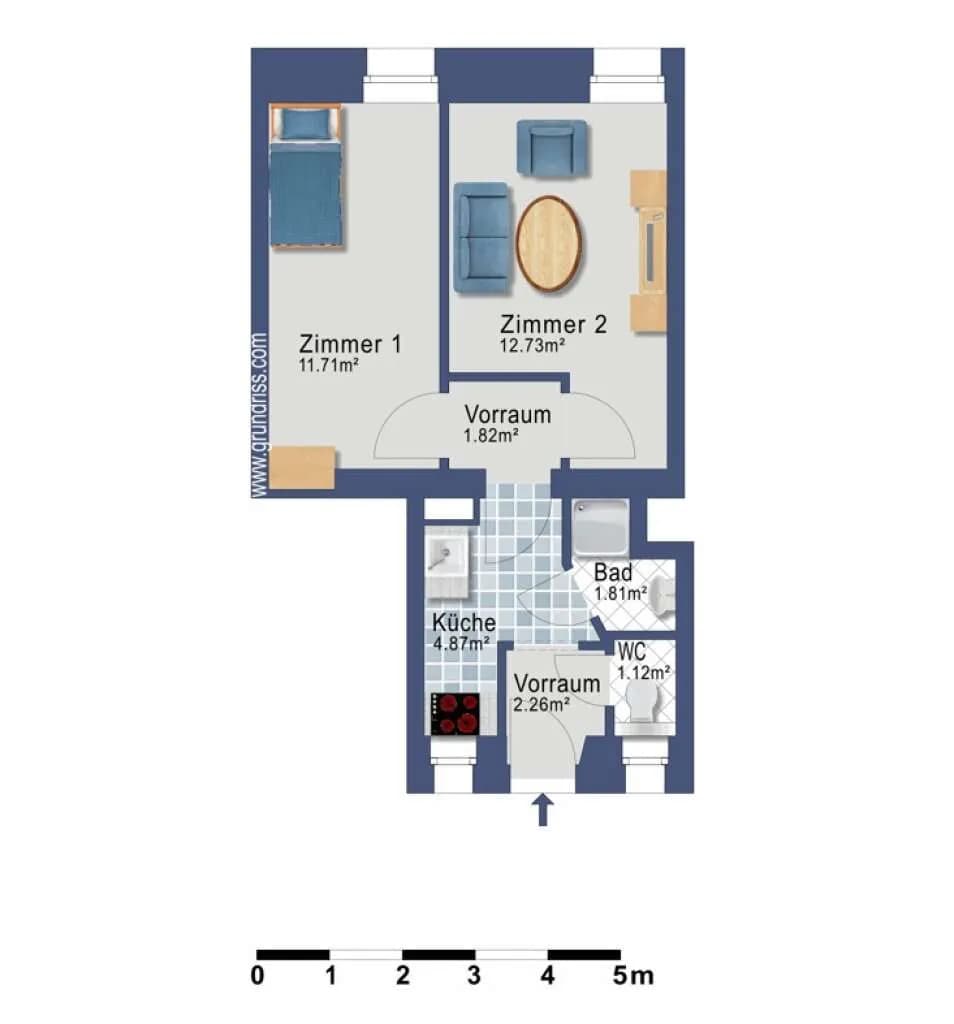 2-Zimmer-Wohnung kaufen in Baden – 36,32 m², € 99.900 – Bild 29 von 29