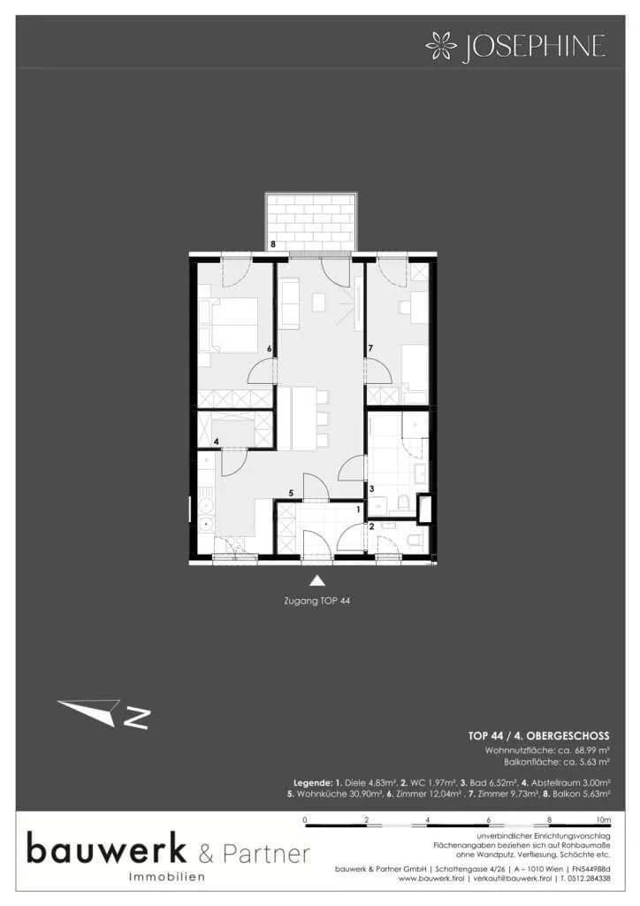 3-Zimmer-Wohnung kaufen in Wien – 68,99 m², € 665.900 – Bild 10 von 10