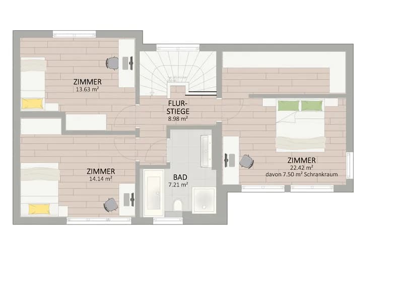 4-Zimmer-Haus kaufen in Wien – 124,03 m², € 880.900 – Bild 3 von 6