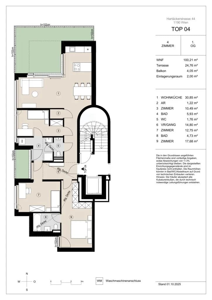 4-Zimmer-Wohnung kaufen in Wien – 100,21 m², € 1.340.000 – Bild 9 von 10