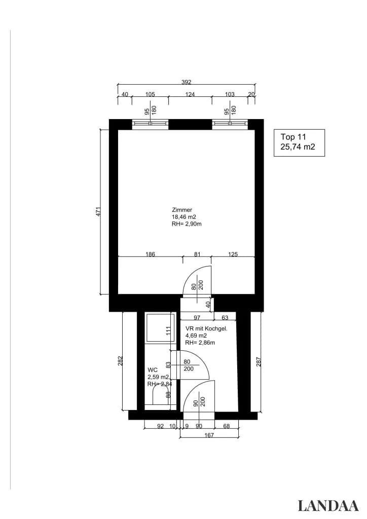 1-Zimmer-Wohnung kaufen in Wien – 25,88 m², € 149.000 – Bild 12 von 12