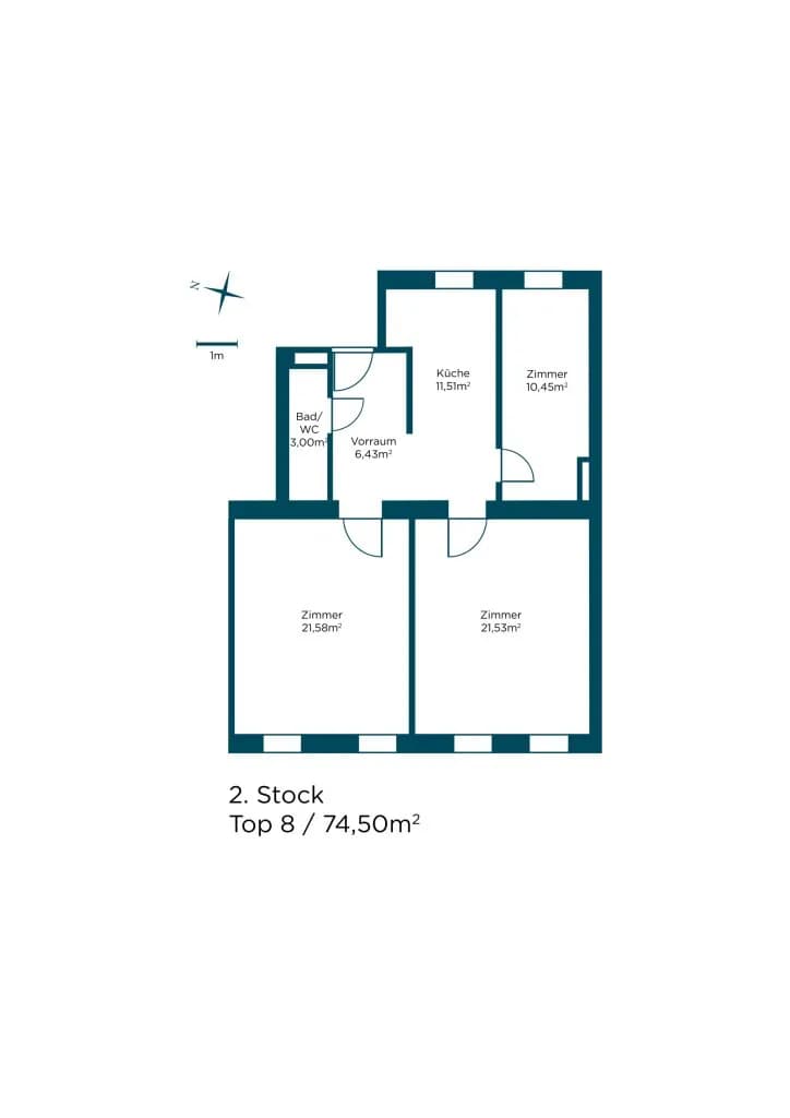 3-Zimmer-Wohnung kaufen in Wien – 74,5 m², € 394.000 – Bild 22 von 24