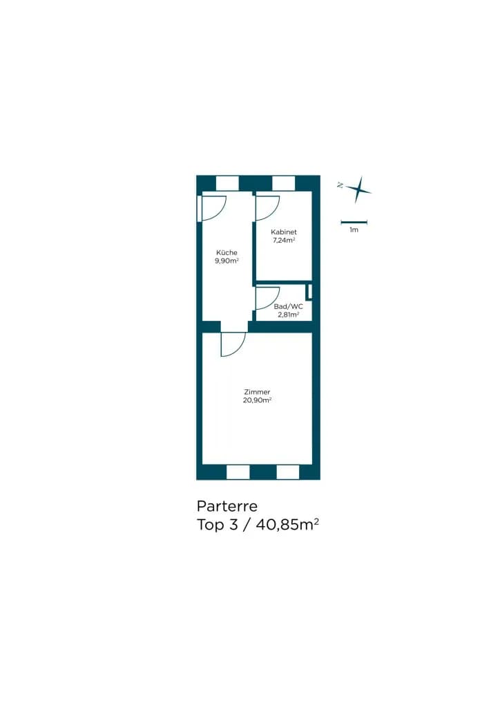 1-Zimmer-Wohnung kaufen in Wien – 40,85 m², € 209.000 – Bild 20 von 22