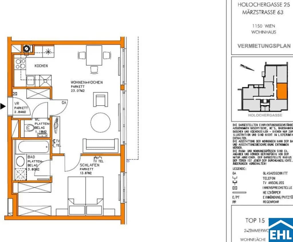 2-Zimmer-Wohnung mieten in Wien – 44,76 m², € 890 – Bild 17 von 17