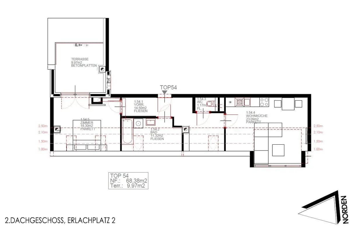 2-Zimmer-Wohnung mieten in Wien – 68,41 m², € 1.049 – Bild 17 von 19