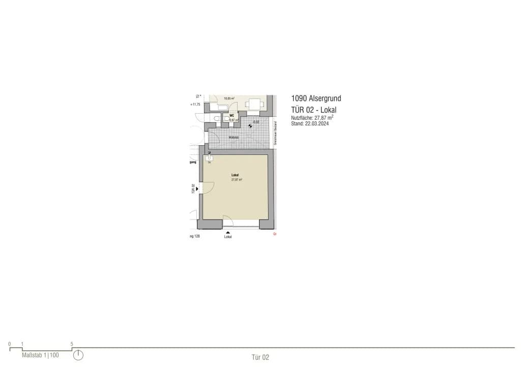 1-Zimmer-Gewerbeimmobilie kaufen in Wien – 27,5 m², € 139.000 – Bild 6 von 6