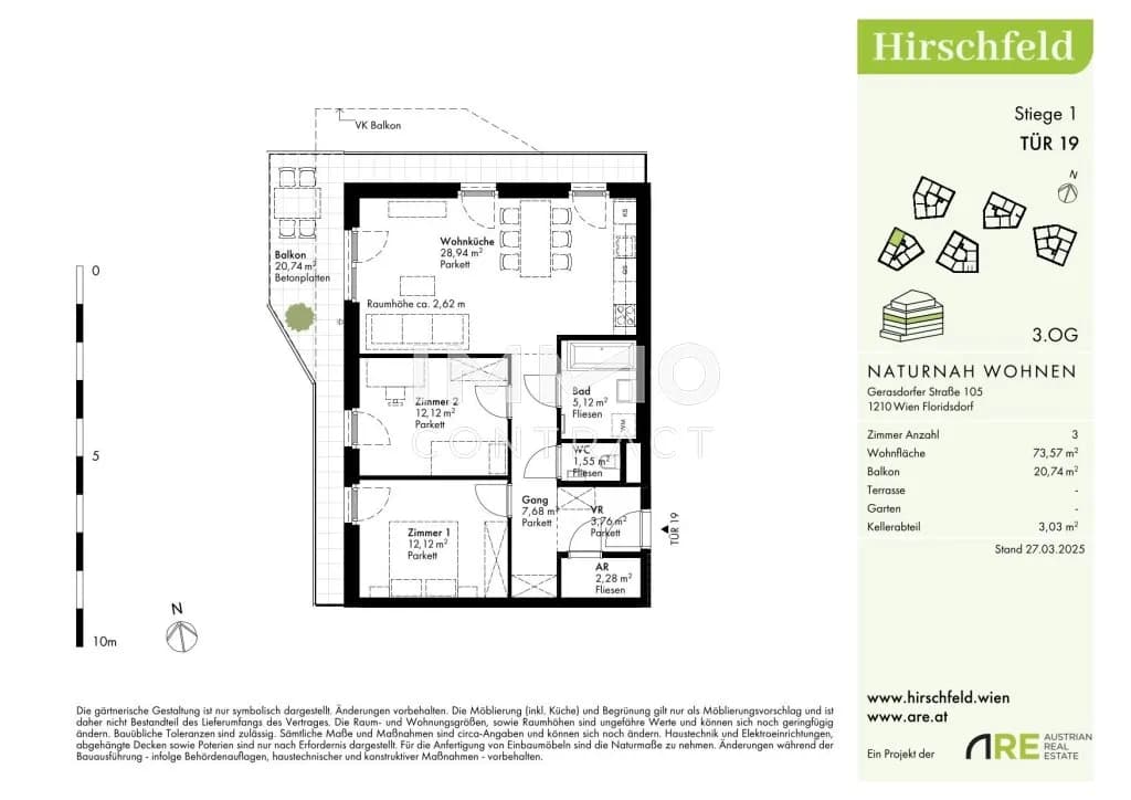 3-Zimmer-Wohnung kaufen in Wien – 73,57 m², € 429.000 – Bild 7 von 7