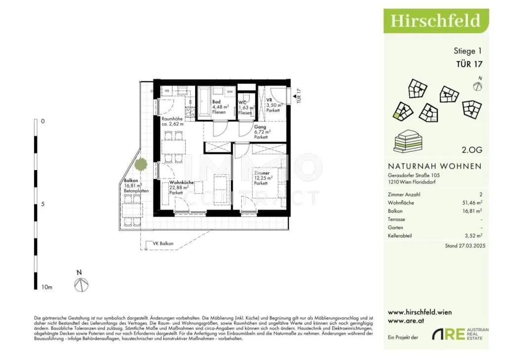 2-Zimmer-Wohnung kaufen in Wien – 51,46 m², € 301.000 – Bild 27 von 27