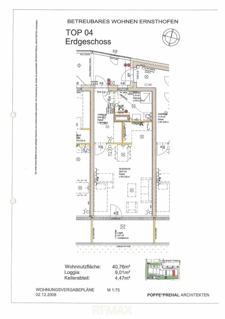 Wohnung mieten in Amstetten – 40,76 m², € 448 – Bild 9 von 9