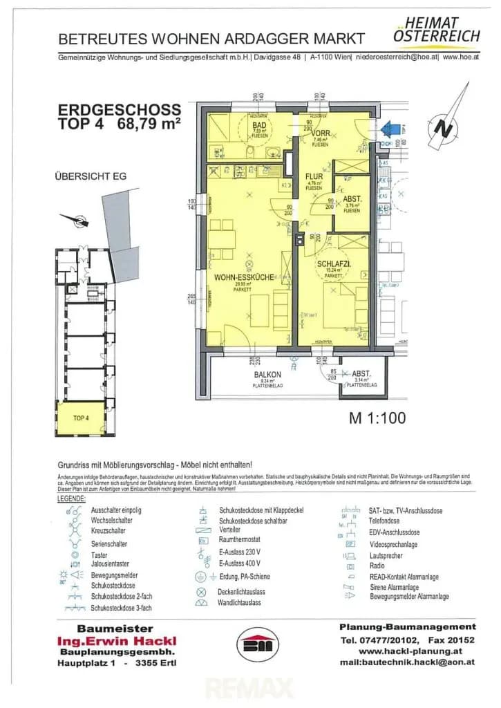 2-Zimmer-Wohnung mieten in Amstetten – 68,99 m², € 943 – Bild 12 von 12