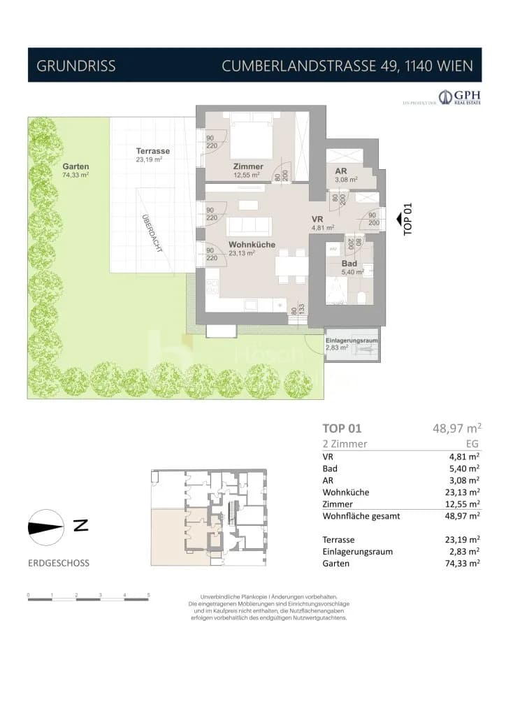2-Zimmer-Wohnung kaufen in Wien – 48,97 m², € 416.000 – Bild 18 von 18