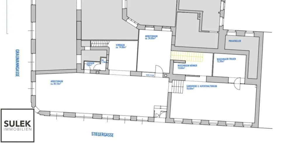 28-Zimmer-Gewerbeimmobilie mieten in Wien – 1 195 m², € 13.754 – Bild 98 von 101