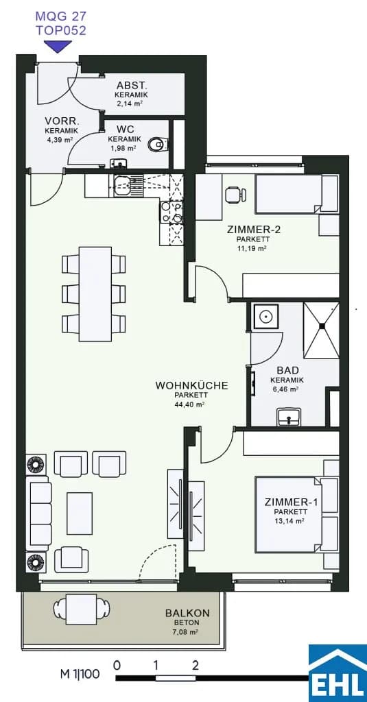 3-Zimmer-Wohnung mieten in Graz – 83,69 m², € 1.278 – Bild 7 von 7