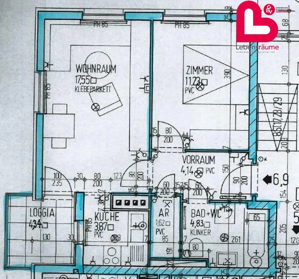 2-Zimmer-Wohnung mieten in Freistadt – 45,84 m², € 345 – Bild 11 von 11