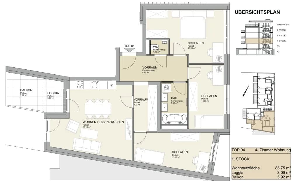 4-Zimmer-Wohnung kaufen in Graz – 86 m², € 378.000 – Bild 16 von 16