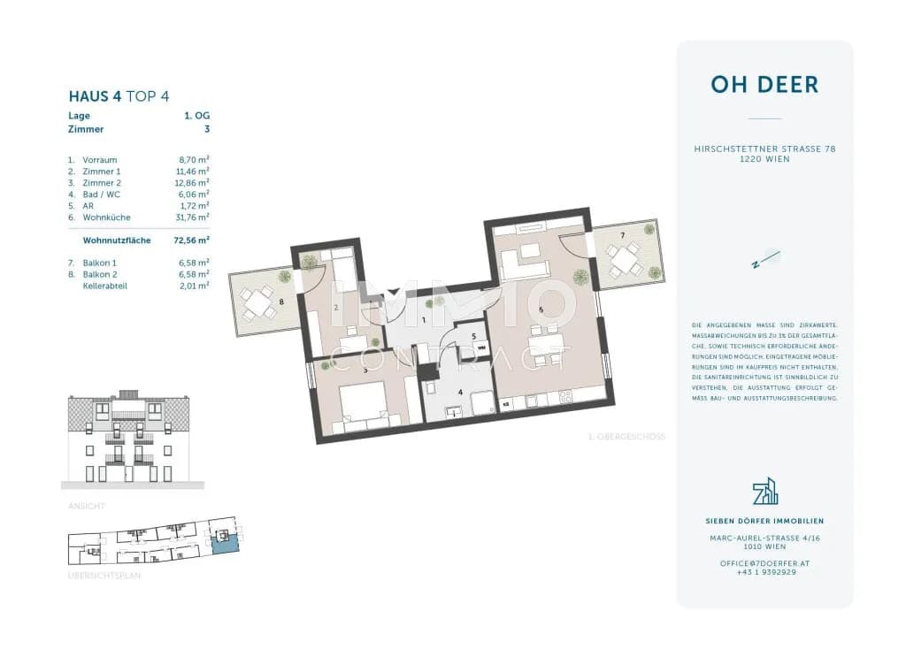 3-Zimmer-Wohnung kaufen in Wien – 72,56 m², € 420.000 – Bild 14 von 14