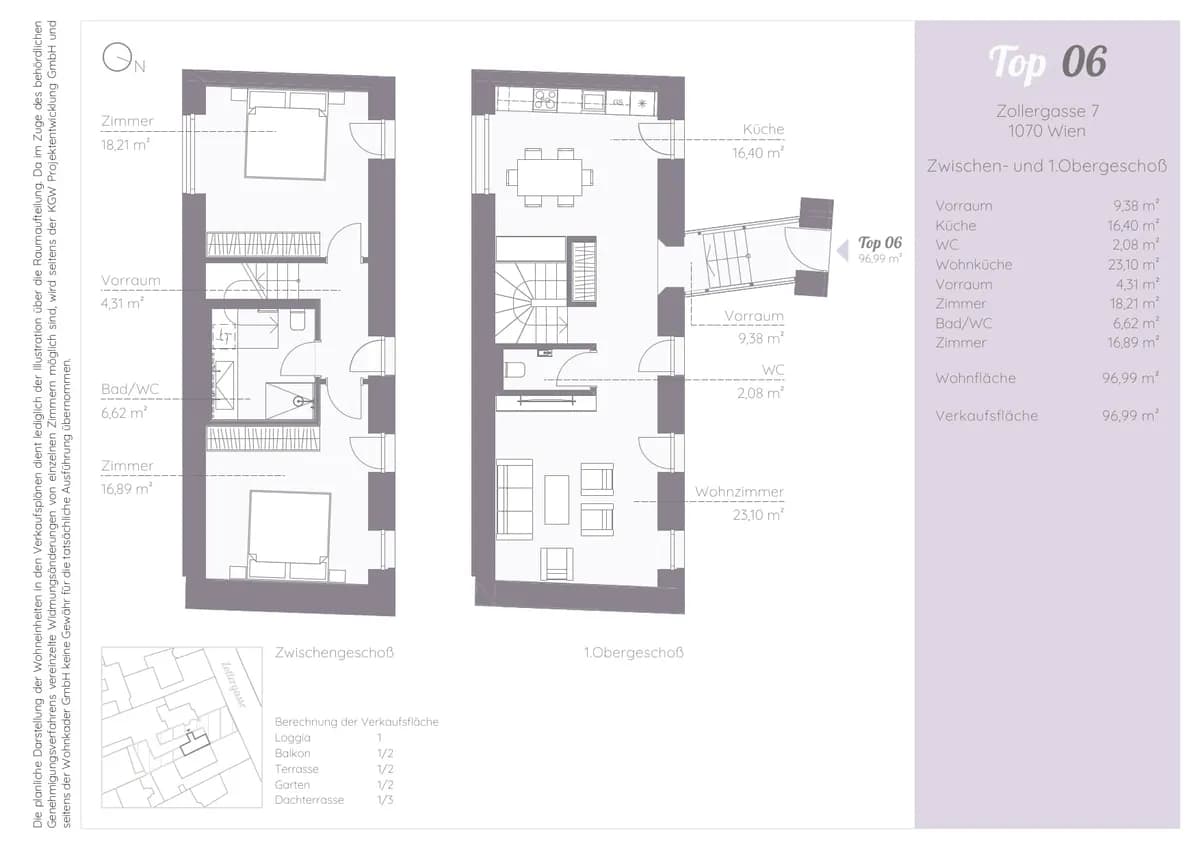 3-Zimmer-Wohnung kaufen in Wien – 96,99 m², € 849.000 – Bild 11 von 18