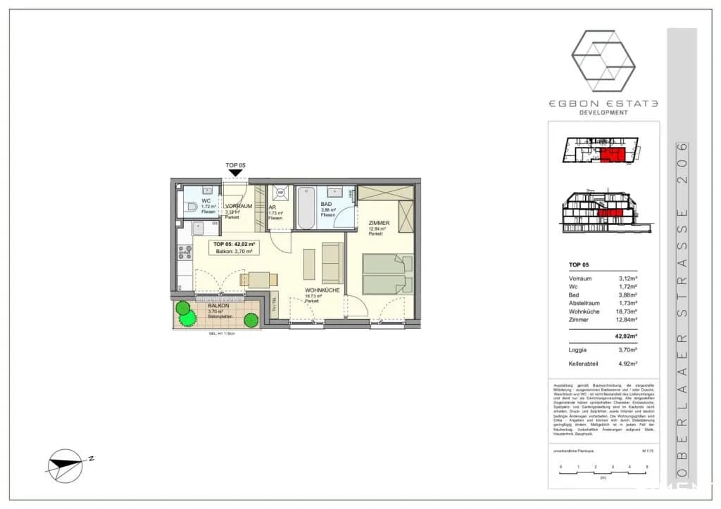 2-Zimmer-Wohnung mieten in Wien – 42,02 m², € 939 – Bild 11 von 11